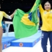 Rebeca Andrade é prata no solo, e Flávia Saraiva fica com bronze