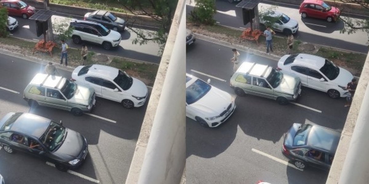 Confusão entre motoristas deixa trânsito congestionado na região da Rodoviária