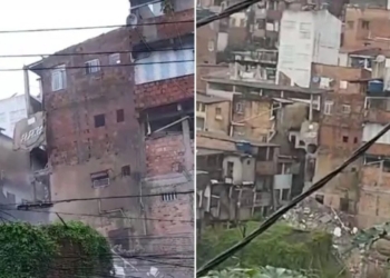 Prédio desmorona no Largo do Tanque, em Salvador
