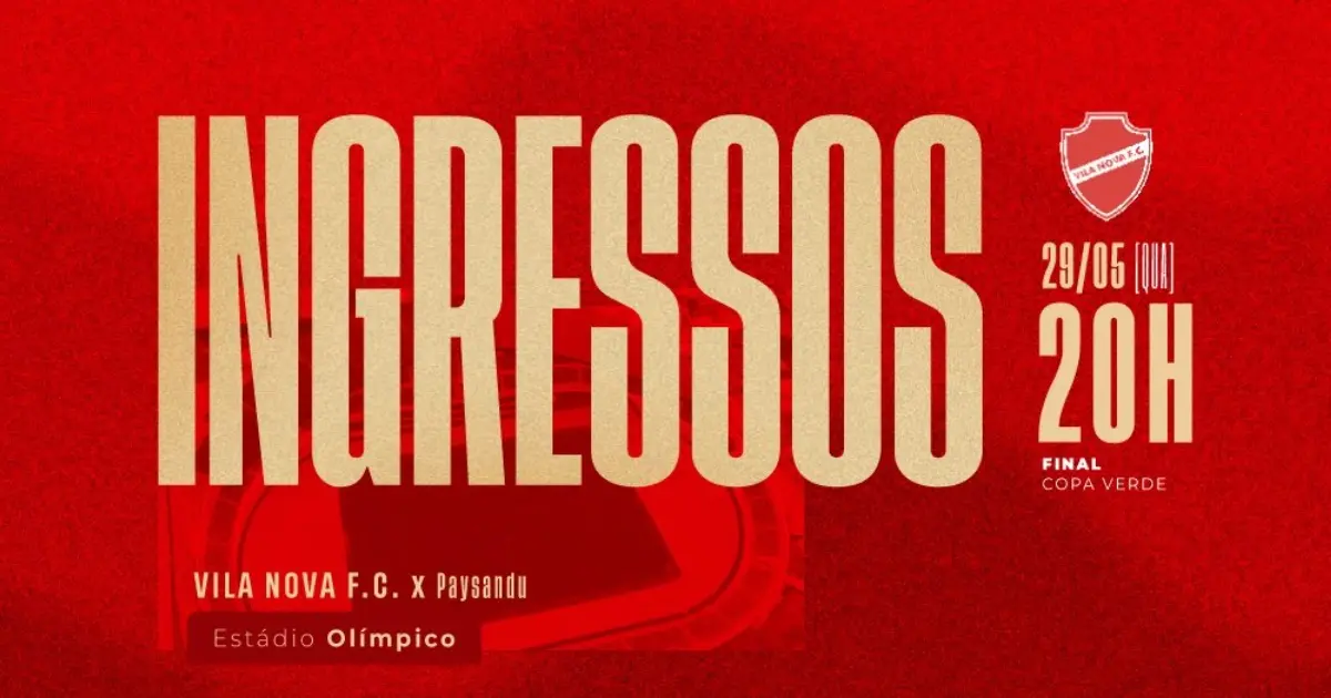 Após sofrer goleada de 6 a 0 na ida, Vila Nova cobra R$200 em ingressos na final da Copa Verde