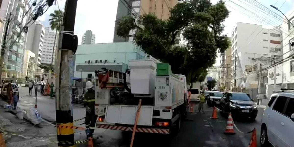 Árvore cai e interrompe fornecimento de energia no bairro da Graça