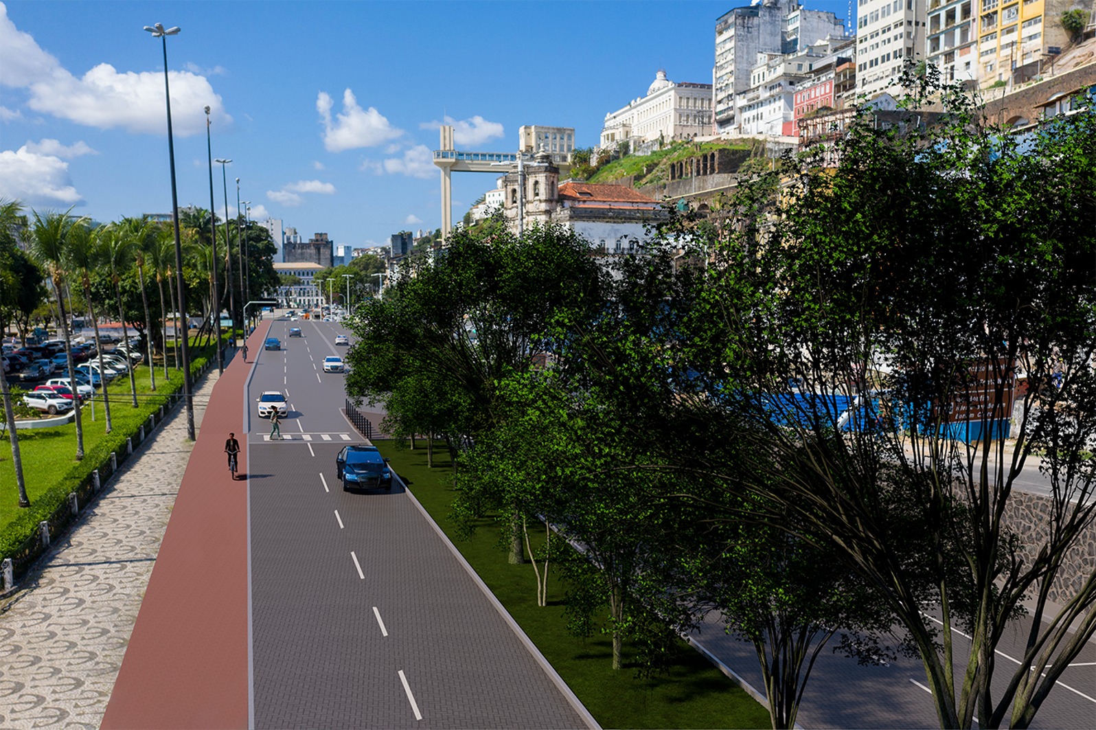 Prefeitura de Salvador inicia obras de requalificação do calçadão da Avenida Contorno