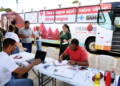 Unidade móvel da Hemoba participa de ação solidária promovida pelo cantor Buja Ferreira
